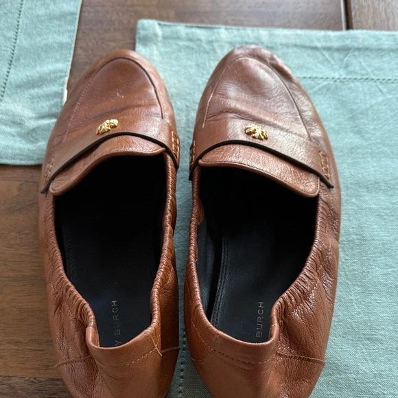 Tory Burch Brown Leather Loafers - Picture 4 of 4